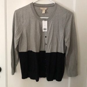 Two tone cardi